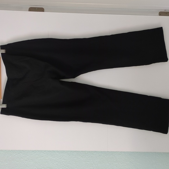 Eileen Fisher Washable Crepe Ankle Black Stretchy Pants Career Office Travel LP - Picture 8 of 10